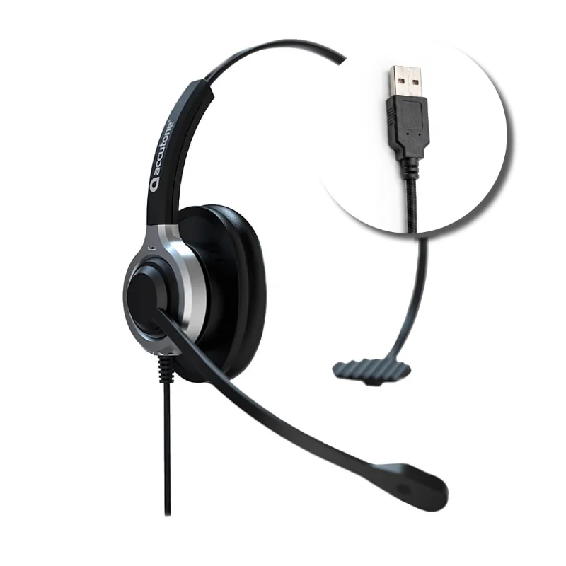 CYC diademas para call center para trabajo pesado UCM610